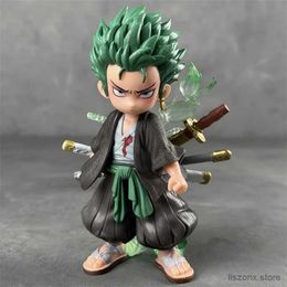 Figuras de juguete de acción Zoro One Piece Figuras Roronoa Zoro Acción Figuras PVC Anime Figurine Model Collection Ornamen Juguetes Regalos de cumpleaños