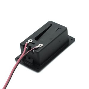 Pickup de bajo activo Cajas de batería de 9 V 9 Volts soporte de batería/estuche/cubierta compartimental enchufe y contactos de cable