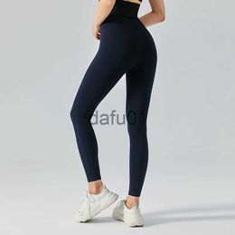 Actieve broek 2022 nieuwe yogabroek hoge elasticiteit naakt perzik heup geen onhandigheid dubbelzijdig fleece sport fitness broek x0912