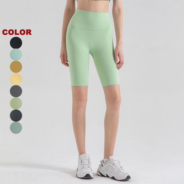 Pantalon actif 2023 cinq points Leggings femmes cyclisme Shorts hanche ascenseur Yoga gymnastique course sport Fitness serré équitation Wmeno