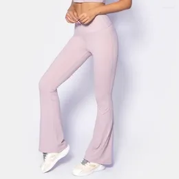 Pantalon actif 2023 Yoga sans couture Cloud Sense Pilates Fitness jambe large nu brossé sport serré confortable femmes