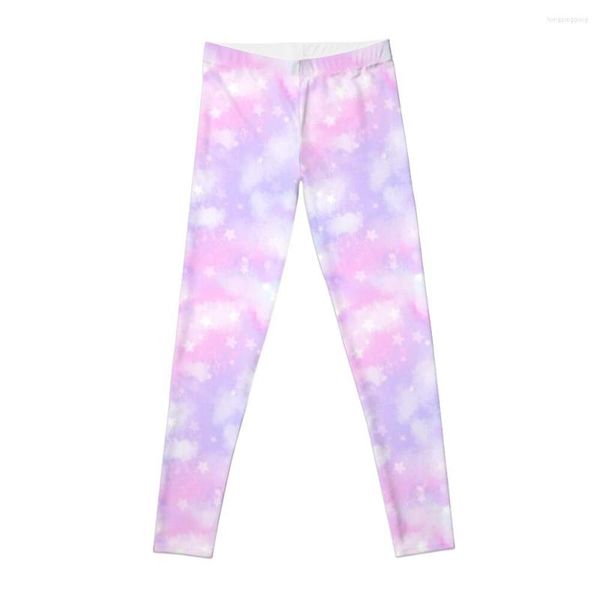 Pantalones activos Estética Estrellada Galaxia Nubes Pastel Patrón Leggings Ropa de ejercicio para mujeres Gimnasio Mujer Legins