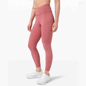 Pantalon actif Align Yoga Leggings sans couture avec poches Collants d'hiver pour femmes Push Up Sport taille haute vêtements d'entraînement de gymnastique