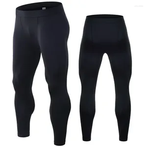 Actieve broek Geheel zwarte joggingbroek Stretch voor heren Sneldrogende legging Basketbal Zweettraining Hardlopen Fitness