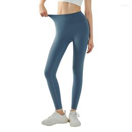 Actieve broek Antibom Hoge taille Abdominale contractie Yoga Legging Elastisch Heupen Heupen Fitness Legging Dames Hardlopen Sport