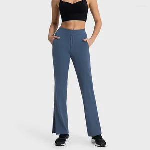 Pantalon actif Antibom affaissement polyvalent décontracté évasé femme jambe ouverte lâche Yoga sport Leggings