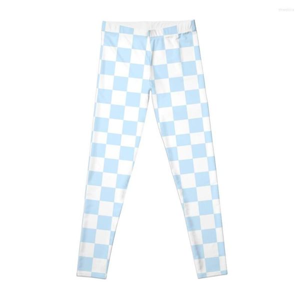 Active Pants Baby Blue And White Leggings Mujer Gym Golf Wear Mujer Mujer Deportes
