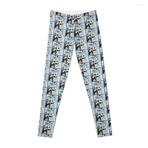 Pantalon actif Bearded Collie, cadeaux de noël, Leggings pour filles, pantalons de Sport pour femmes