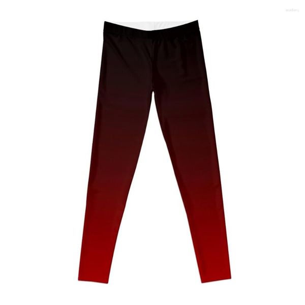 Pantalon actif Noir Et Rouge Ombre Fond Leggings Pantalon Femme Joggers Pour Femme Gym Sportswear Femme