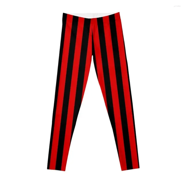 Pantalon actif rayures noires et rouges cosplay leggings harem gym de sport femme femme femme