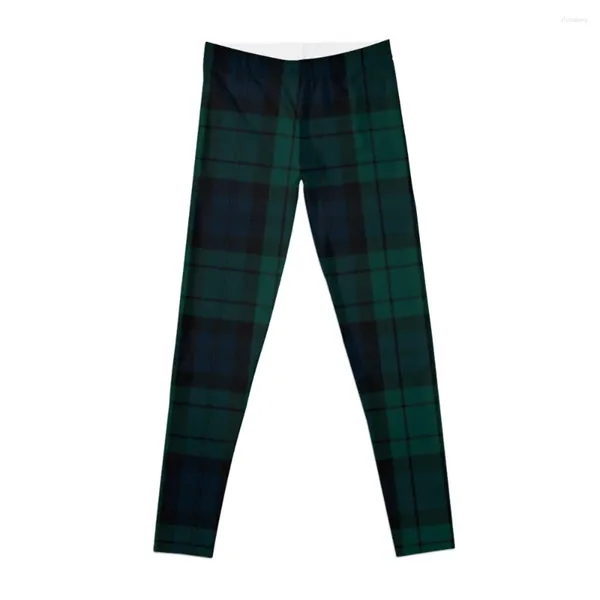 Pantalon actif montre noire Leggings tartan vêtements de sport Push Up femme