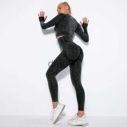 Actieve broeken Zwarte yogabroeken Outfits Dames Yogaset Naadloze leggings Trainingskleding met lange mouwen Sportkleding voor dames Outdoorkleding Dames Fitnesskleding Meisje Spo