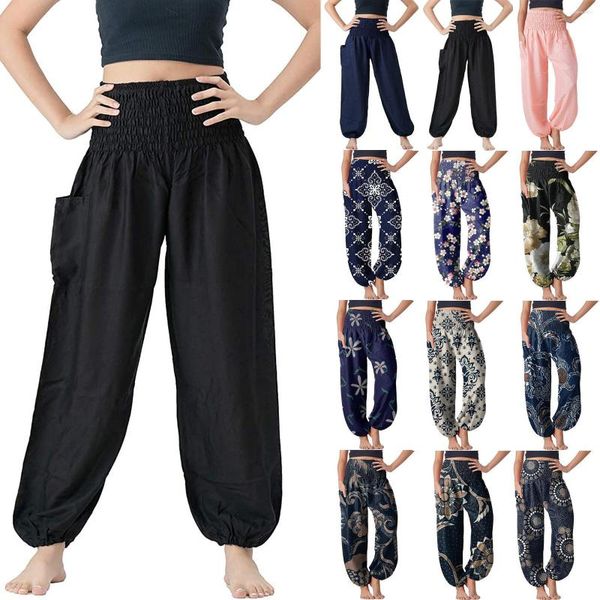 Pantalon actif Boho Pyjama Lounge Femme Confortable Hippie Yoga Loose Stretch Pour Femme Petite