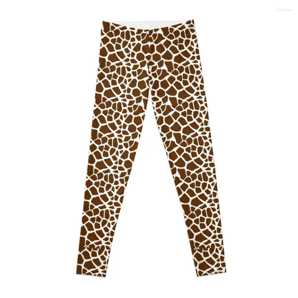 Pantalon actif, Leggings imprimé girafe marron et blanc, vêtements de sport pour femmes, vêtements de gymnastique, 2024