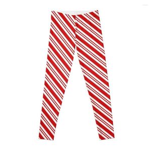 Active Pants Candy Cane Leggings Yoga Wear Ladies For Physical Woman Pantalons