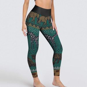 Pantalon actif guépard Vintage Leggings imprimé Animal course Yoga Push Up extensible sport collants femmes mignon Leggins