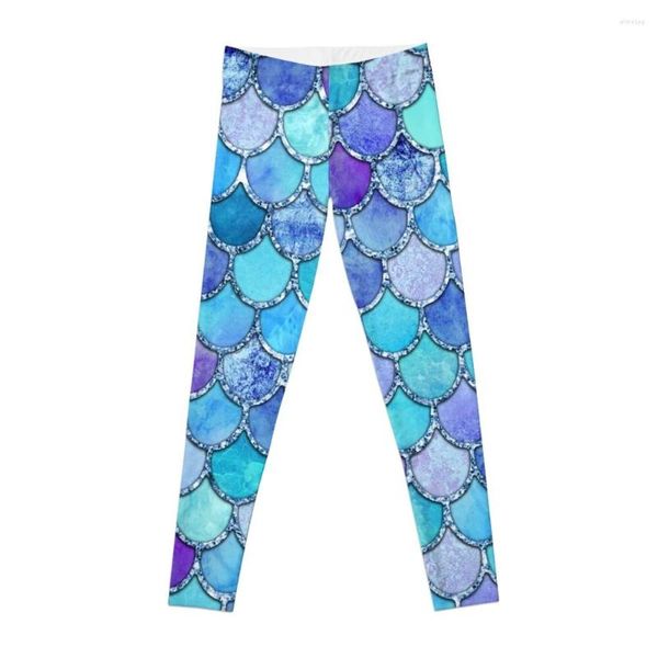 Pantalon actif coloré Blues sirène écailles Leggings Gym pour femmes Legging vêtements pour femmes