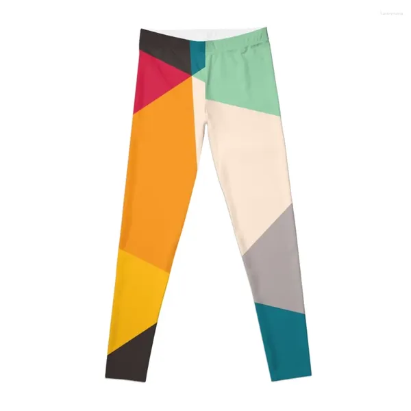 Pantalon actif Triangles géométriques colorés (2012) Leggings Shorts d'entraînement femmes vêtements de sport pour femmes