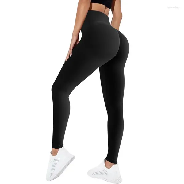 Pantalon actif contour leggings sans couture fesses fesses `` Courbes de levage entraîneurs collants yoga gym tenues de fitness vêtements sports porte noire