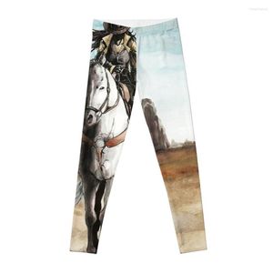 Active Pants Cowgirl Riding A Horse Leggings Women's Gym Womens Yoga Sport