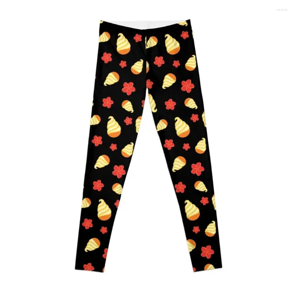 Pantalones activos Patrón Dole Whip - Leggings BG negros dispersos Tenis deportivos para mujer