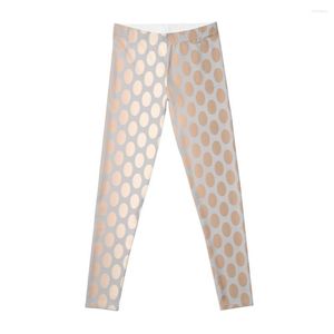 Pantalon actif élégant or Rose à pois motif leggings Leggings pour filles vêtements de Yoga dames Legging soulève les fesses