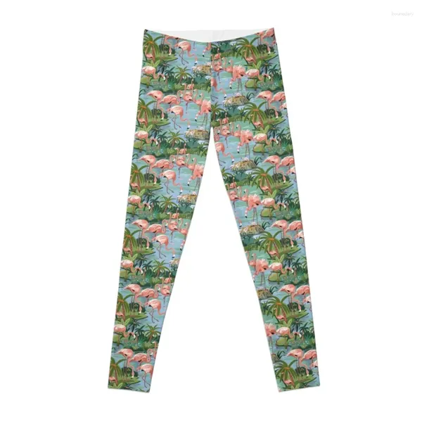 Pantalon actif Flamingo Lagoon Style Vintage peinture par numéro Leggings entraînement femme Legging femme