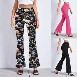 Actieve Broek Flare Yoga Naadloos VWomen Leggings Hoge Taille Stretchy Bootcut Dames Causual Summer Leopard met zak