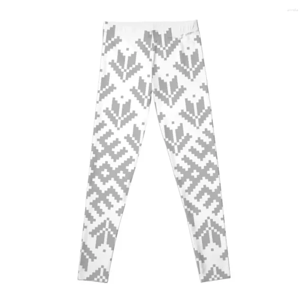 Pantalon actif gris letton Lielvarde ceinture Motif avec étoiles Leggings Harem taille haute Jogger femmes