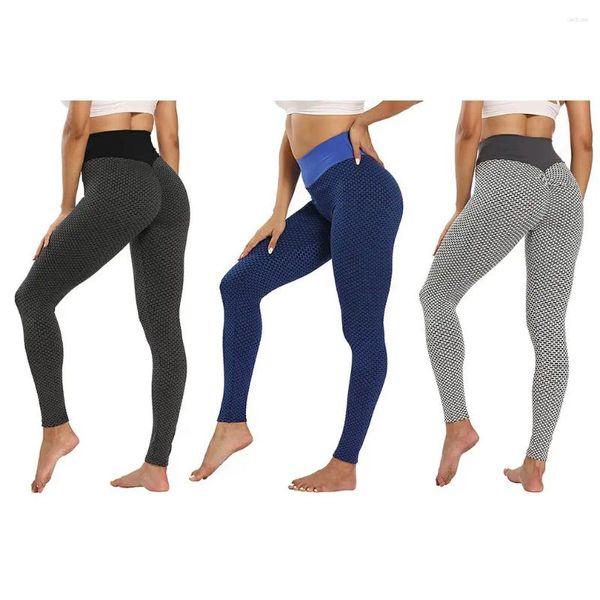 Pantalon actif collant à grille pour femmes, Leggings de Yoga sans couture, taille haute, respirant, Fitness, vêtements Push Up, pantalon pour filles