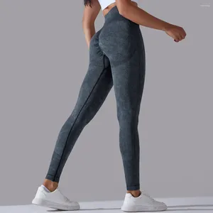 Pantalons actifs Leggings de gymnastique femmes sans couture Yoga pour 2024 Leggins Push Up Mujer vêtements Fitness vêtements d'entraînement gris rouge bleu