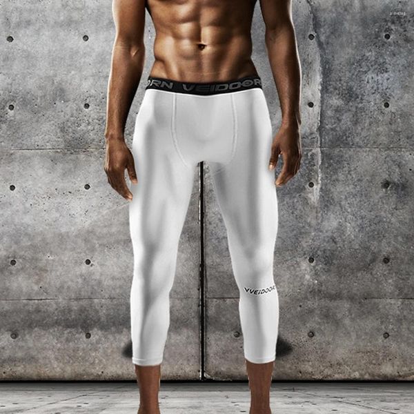 Pantalons actifs Gym Collants pour hommes Sport Fitness Running Leggings Skinny Joggings Sportswear Yoga Pantalons de compression Lycra Pantalons de survêtement