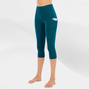 Pantalons actifs Gymclick Femmes Courir Capris Taille Haute Recadrée Yoga Pantalon Élastique Sport Leggings Filles Gym Collants D'entraînement Doux Mince.