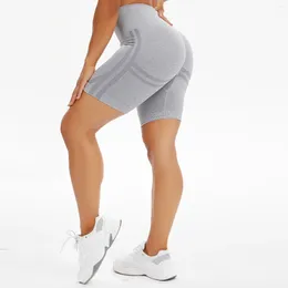 Pantalones activos Infilares de yoga sin costuras Las mujeres empujan leggings cortos de gimnasio de alta cintura deportiva femenina femenina dama leggins Mujer