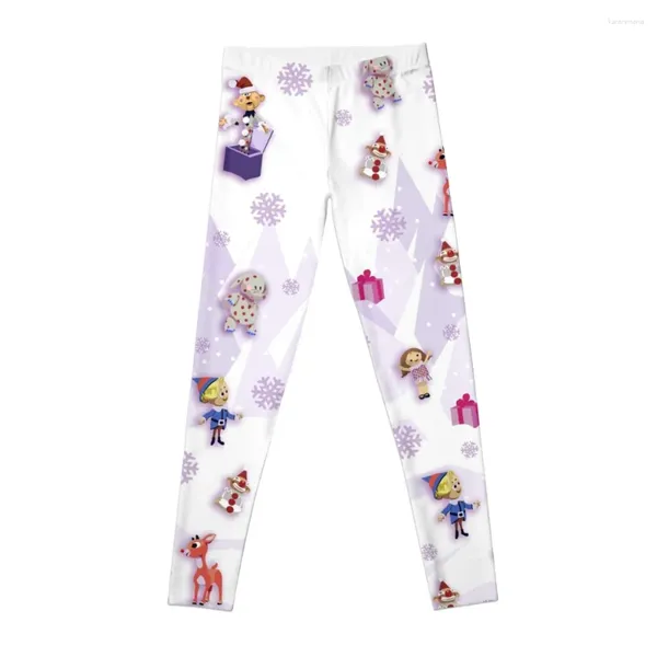 Pantalon actif île de Misfit Toys - Rudolph Vintage Style Travel Affiches LEGGINGS SPORTS VÉMOIRE FEMME FEMMES