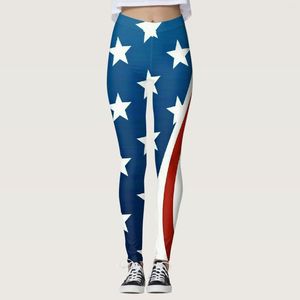 Active Pants Ladies' Fourth Of July Imprimé Sports Leggings Yoga Filles Taille 8 Long Long Fit Pour Les Femmes