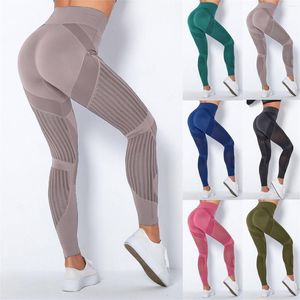 Pantalons actifs Leggings pantalons de Compression femmes pour le sport salle de sport taille haute butin Scrunch BuYoga Yoga fluide