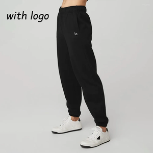 Actieve broek Lo let op zweet yoga katoenen trainingsbroek losse fitness -broek Women's training leggings voor vrouwen comfort ademen