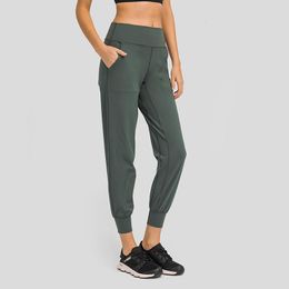 Pantalon actif Lu pour femmes, Leggings respirants sans couture pour entraînement physique, Yoga, taille haute, vêtements de sport serrés