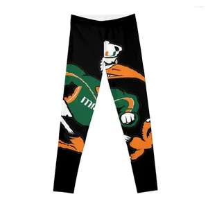 Pantalones activos Miami Hurricanes pegatina Leggings Push Up Fitness gimnasio ropa deportes tenis para mujer