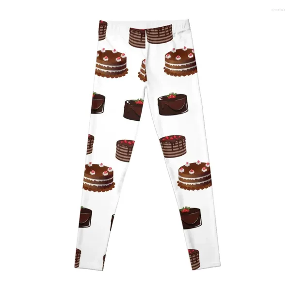 Pantalon actif, Leggings de la journée nationale du gâteau au chocolat, vêtements de Sport pour femmes, taille haute