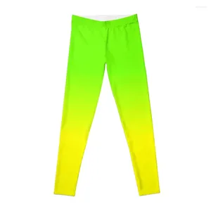Pantalon actif Neon Lime Green Leggings Sportswear Femme Gym Sports Gym's Clothing Womens