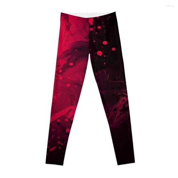 Active Pants Neon Red Et Dark Black Leggings Sports Woman Legins For Women