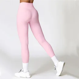 Pantalones activos de nailon para mujer, mallas de Yoga para entrenamiento de gimnasio, Fitness, cintura alta, correr, medias realzadoras de cadera, ropa