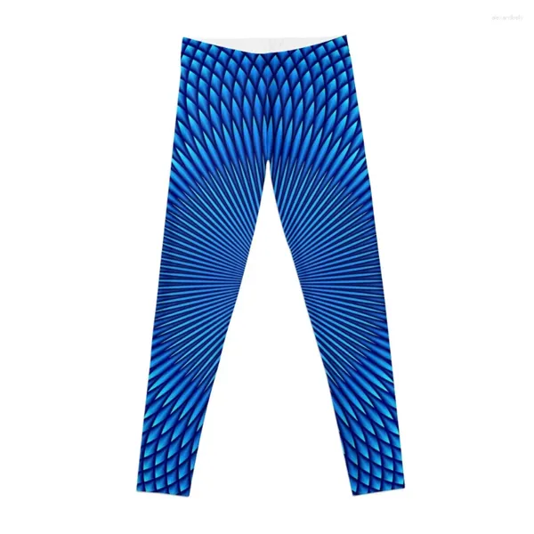 Pantalon actif Illusion d'optique masque facial bleu rideaux de douche chemises plus Leggings femmes Push-up Leggins pour femmes