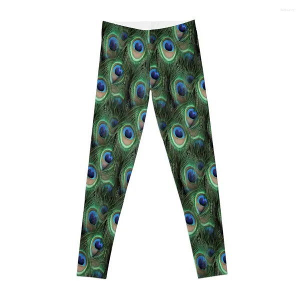 Pantalon actif plumes de paon (motif) Leggings chemises de sport vêtements de golf de gymnastique pantalons pour femmes