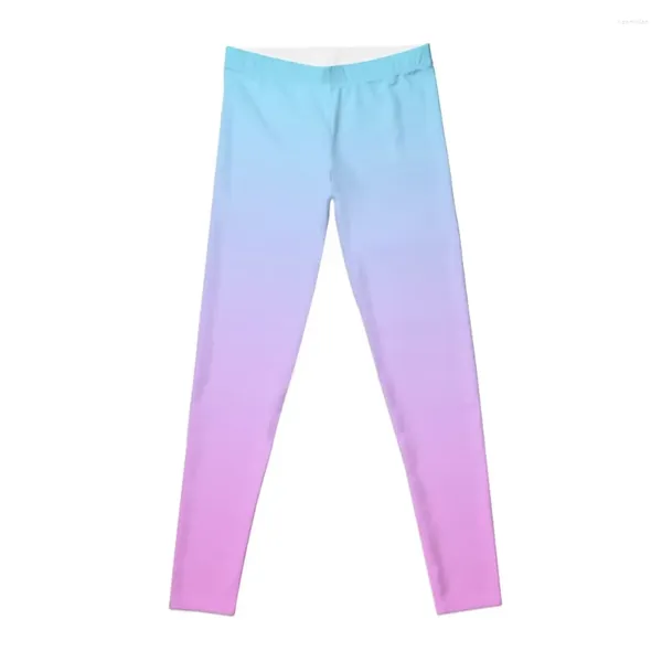 Pantalon actif Leggings ombrés rose et turquoise Jogger Sports pour femme