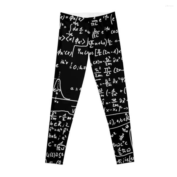 Pantalon actif physique quantique formule mathématiques Science motif mathématique Leggings collants pour femmes