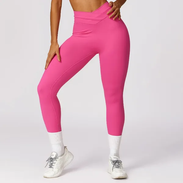 Pantalones activos Leggings de color sólido Leggings Mujeres Tallas de ejercicio suave Fitness Trajes de fitness yoga de gimnasio con cintura alta spandex