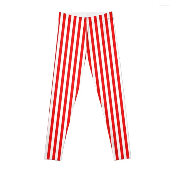 Pantalon actif rayé rouge et blanc, robe amincissante, Leggings, vêtements de sport pour femmes